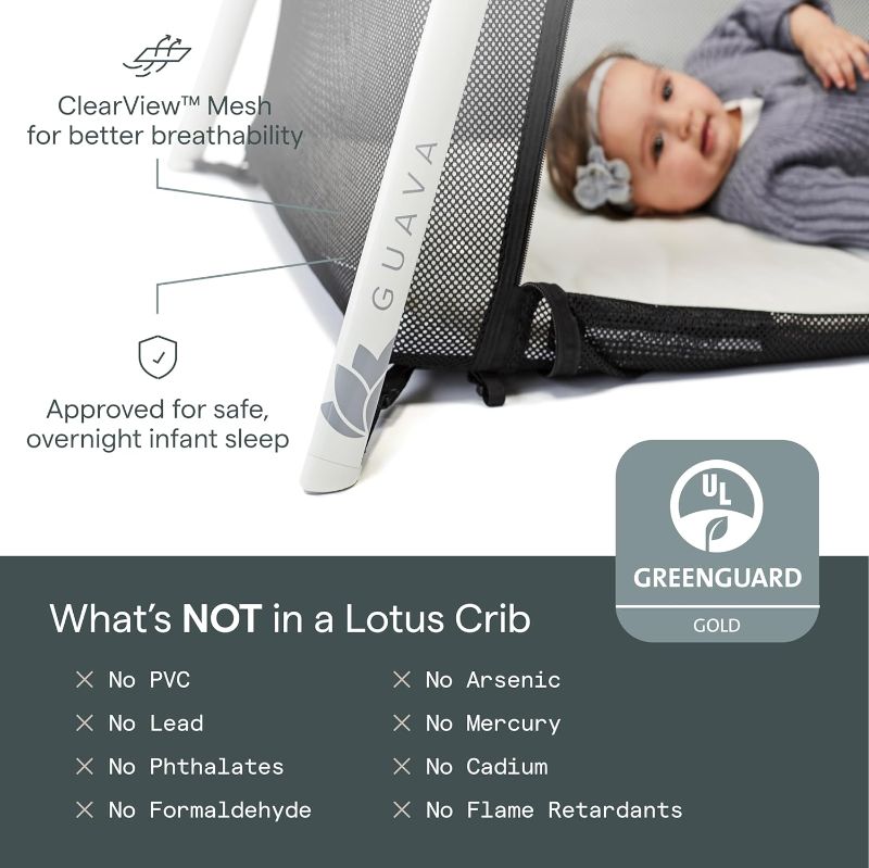 Photo 3 of (READ NOTES) Lotus Travel Crib and Portable Baby Playard