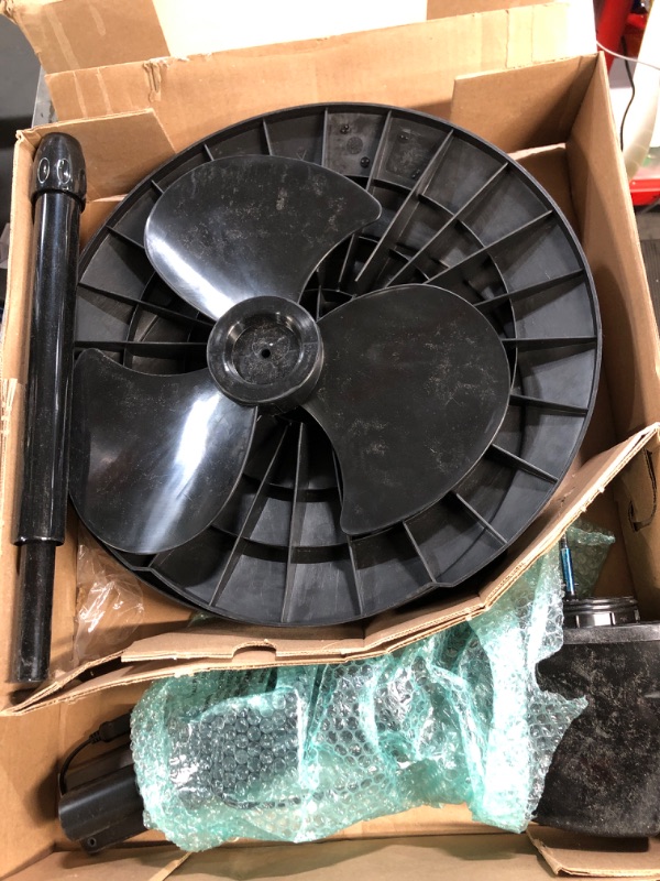 Photo 2 of (READ NOTES) Lasko S16612 Oscillating 16? Adjustable Pedestal Stand Fan with Timer, Thermostat and Remote for Indoor, Bedroom, Living Room, Home Office & College Dorm Use, 16 Inch, Black 16612 Black 16612 Fan