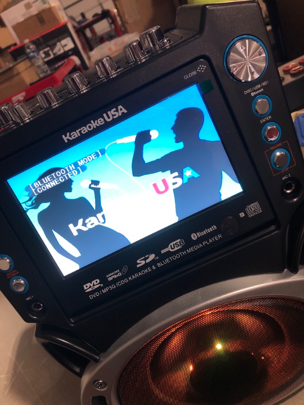 Photo 3 of * used * functional * 
Karaoke USA GF842 DVD/CDG/MP3G Karaoke Machine 