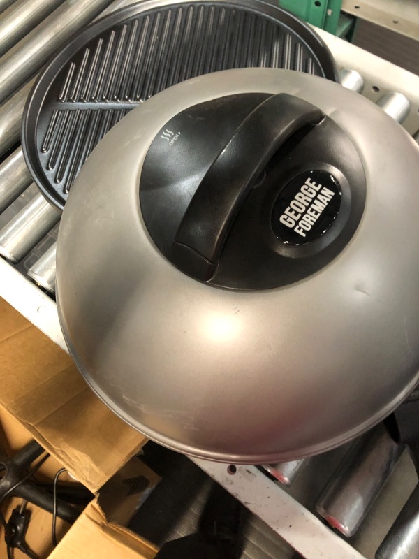 Photo 5 of ***SCRATCHED AND DENTED - SEE PICTURES***
George Foreman, Silver, 12+ Servings Upto 15 Indoor/Outdoor Electric Grill, GGR50B