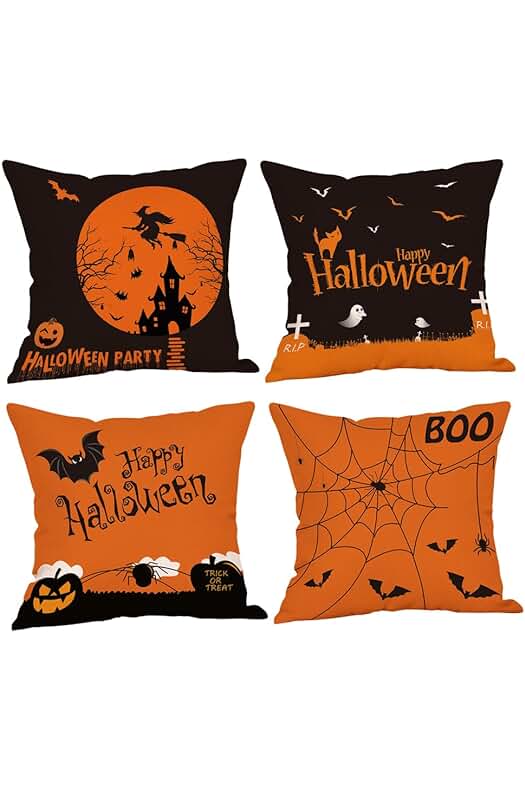 Photo 1 of Halloween Decorations Pillow Covers 18x18 Set of 4