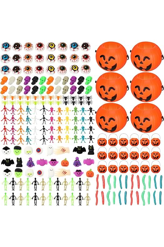 Photo 1 of 216 Pcs Halloween Party Favors Assortment Toys 