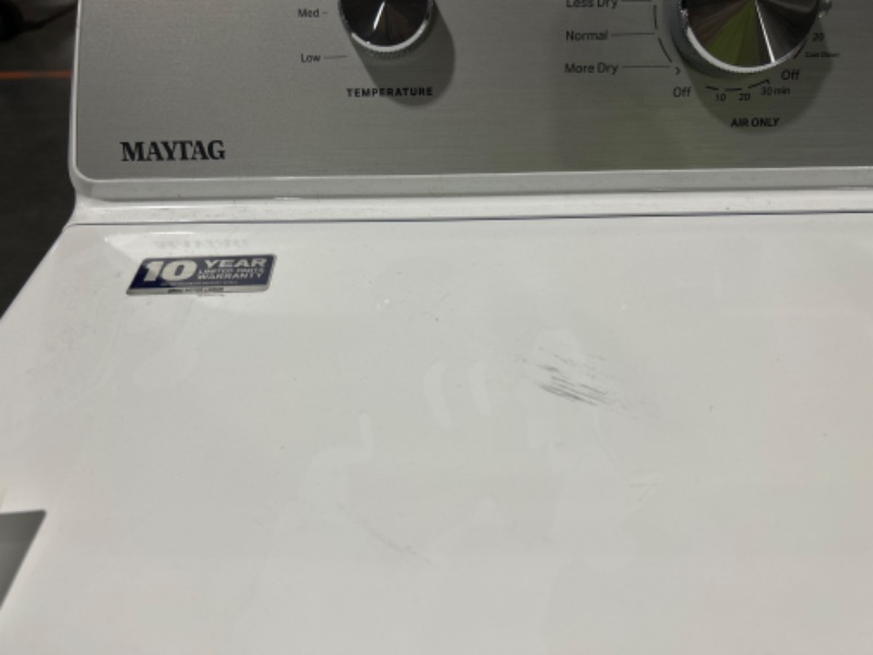 Photo 7 of Maytag 7-cu ft Electric Dryer (White)