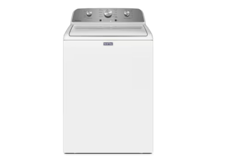 Photo 1 of Maytag 4.5-cu ft High Efficiency Agitator Top-Load Washer (White)