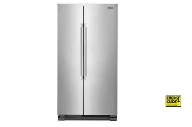 Photo 1 of Maytag 24.9-cu ft Side-by-Side Refrigerator (Fingerprint Resistant Stainless Steel)