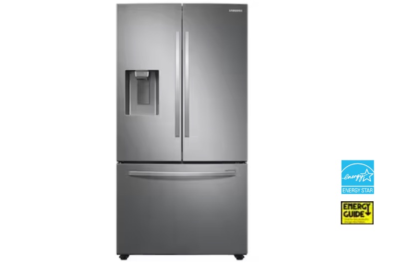 Photo 1 of Samsung 27-cu ft French Door Refrigerator with Dual Ice Maker (Fingerprint Resistant Stainless Steel) 