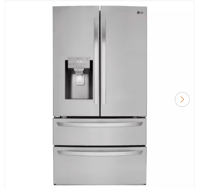 Photo 1 of LG Craft Ice Smart WiFi Enabled 27.8-cu ft 4-Door Smart French Door Refrigerator with Dual Ice Maker 