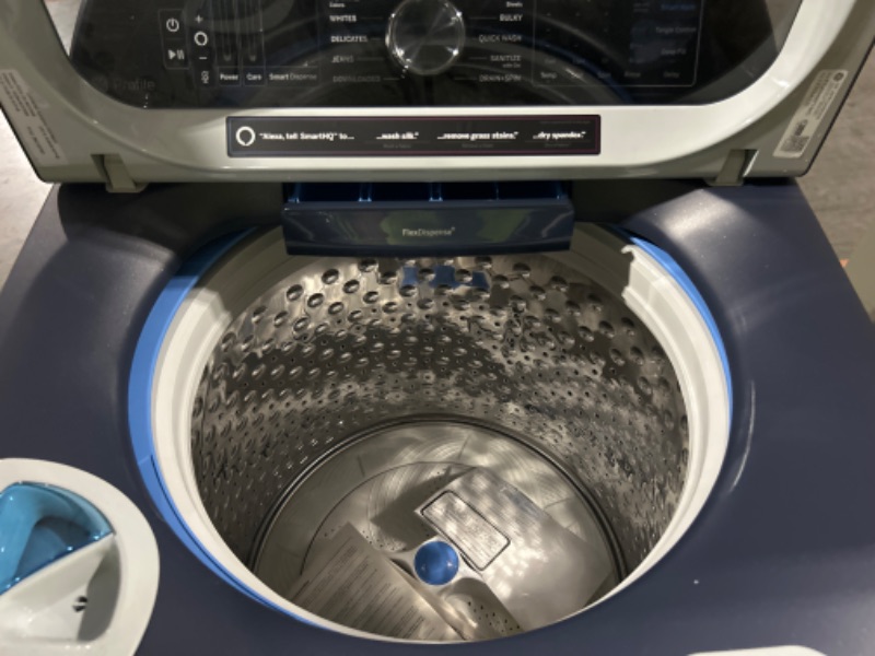 Photo 5 of GE Profile 5.4-cu ft High Efficiency Impeller Smart Top-Load Washer (Sapphire Blue) ENERGY STAR