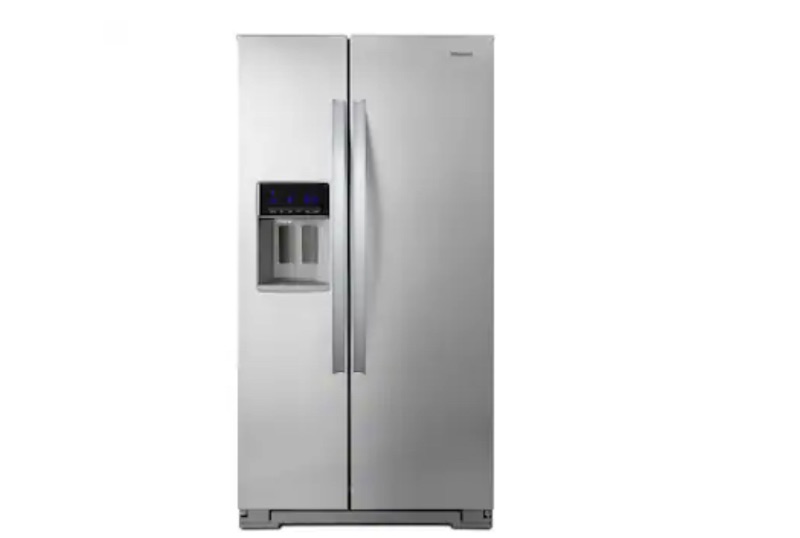 Photo 1 of Whirlpool 20.6-cu ft Counter-depth Side-by-Side Refrigerator with Ice Maker (Fingerprint Resistan