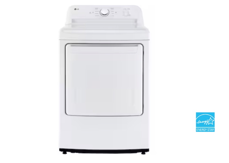 Photo 1 of LG 7.3-cu ft Electric Dryer (White) ENERGY STAR