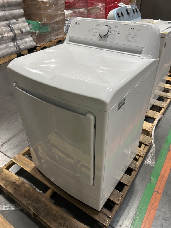 Photo 2 of LG 7.3-cu ft Electric Dryer (White) ENERGY STAR