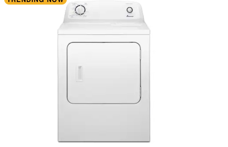 Photo 1 of Amana 6.5-cu ft Electric Dryer (White)