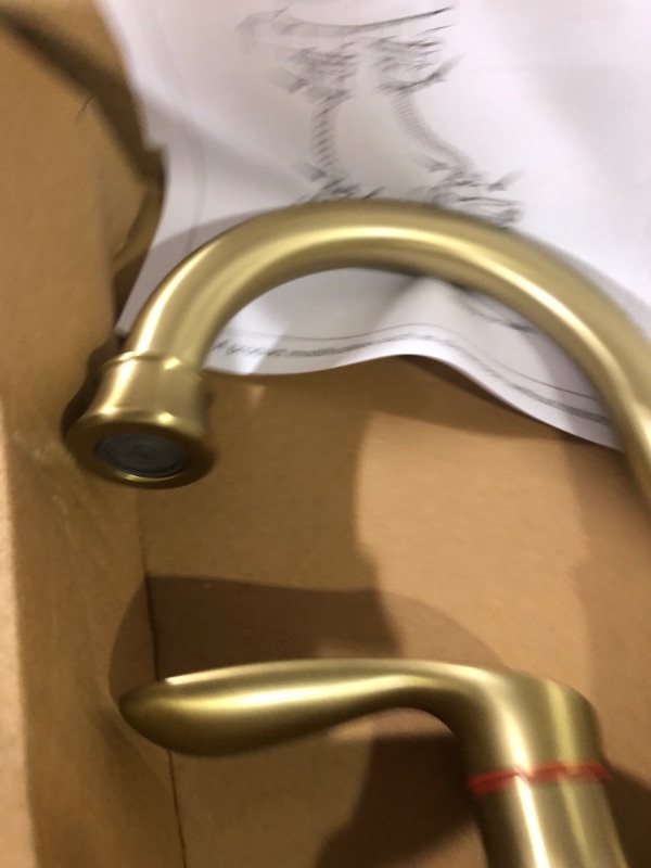 Photo 3 of * incomplete * 
2 Handle Bathroom Faucet Gold,