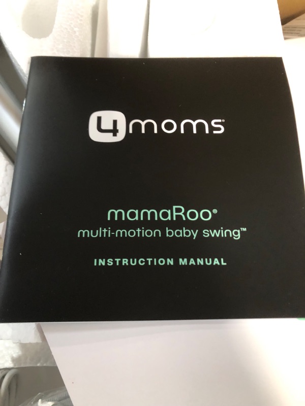 Photo 2 of 4moms MamaRoo Multi-Motion Baby Swing, Bluetooth Baby Swing with 5 Unique Motions, Grey