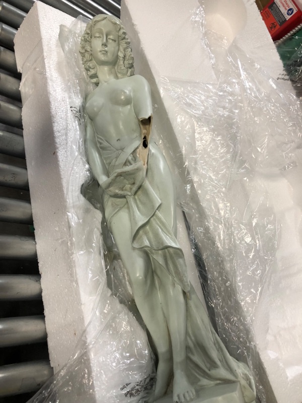 Photo 3 of **DAMAGED**Broken arm**Design Toscano 34-in H x 8-in W Off-White People Garden Statue