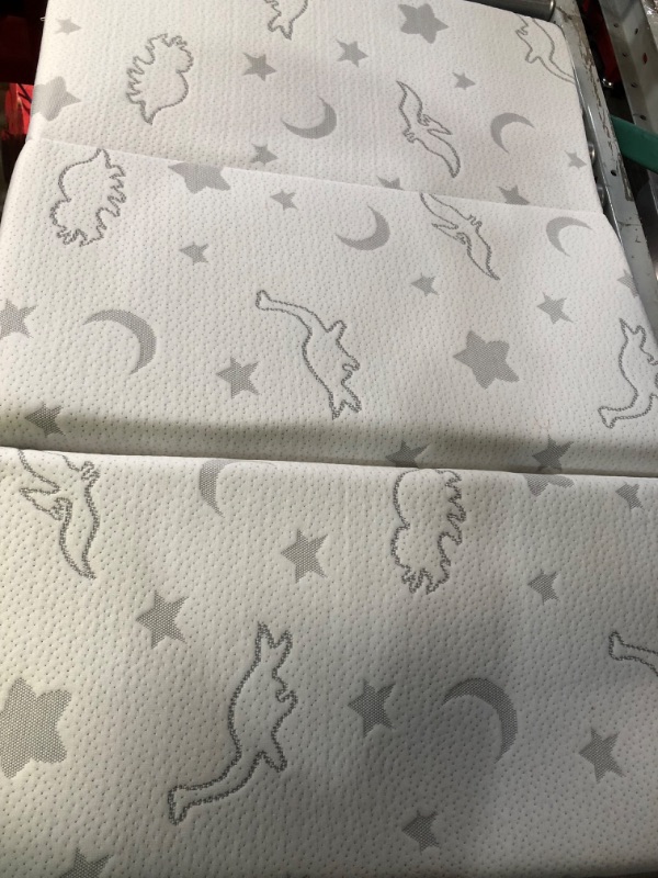 Photo 3 of 38x26 tri-fold mattress stars and dinosaurs 