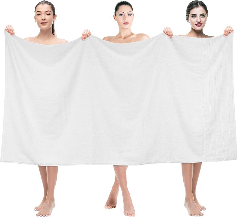 Photo 1 of  Jumbo Large Bath Towels, 100% Turkish Cotton 35 in 70 in