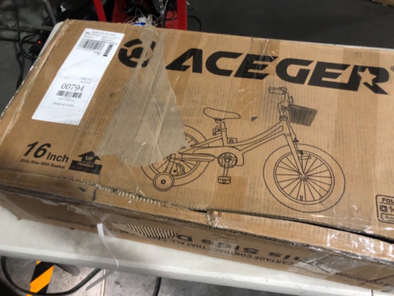Photo 1 of **LOOKS BRAND NEW**  ACEGER Bike with Basket 16" Purple
