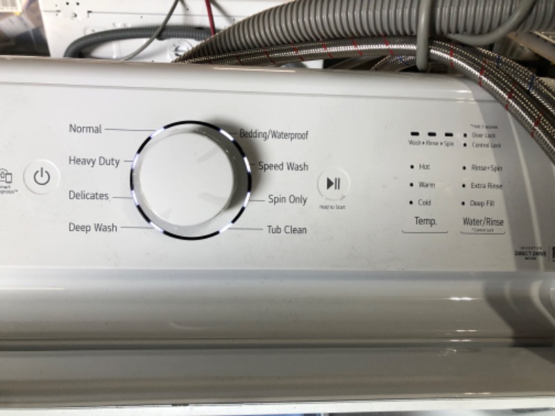 Photo 6 of ***UNTESTED - USED/DIRTY - SEE NOTES***
LG 4.1-cu ft Agitator Top-Load Washer (White)