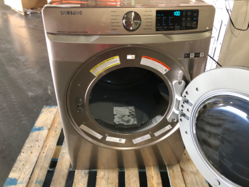 Photo 6 of **DENT**Samsung  7.5 cu. ft. Smart Gas Dryer in Champagne