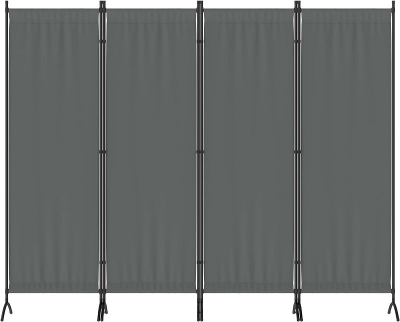 Photo 1 of ***SEE NOTE***Morngardo Upgraded Room Divider Folding Privacy Screens 4 Panel Partitions 88" Wall Dividers Portable Separating for Home Office Bedroom Dorm Decor (Grey)
