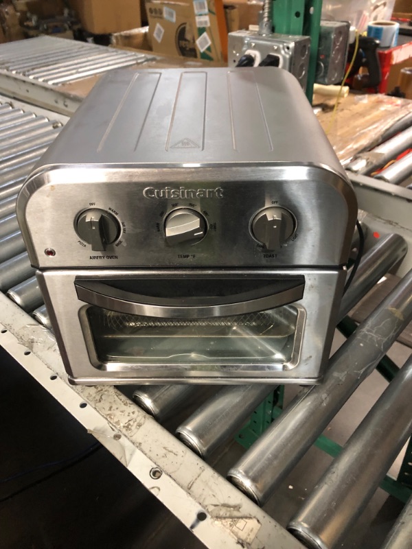 Photo 3 of ***HEAVILY USED - SEE PICTURES***
Cuisinart TOA-26 Compact Airfryer Toaster Oven, 1800-Watt Motor with 6-in-1 Functions Stainless Steel