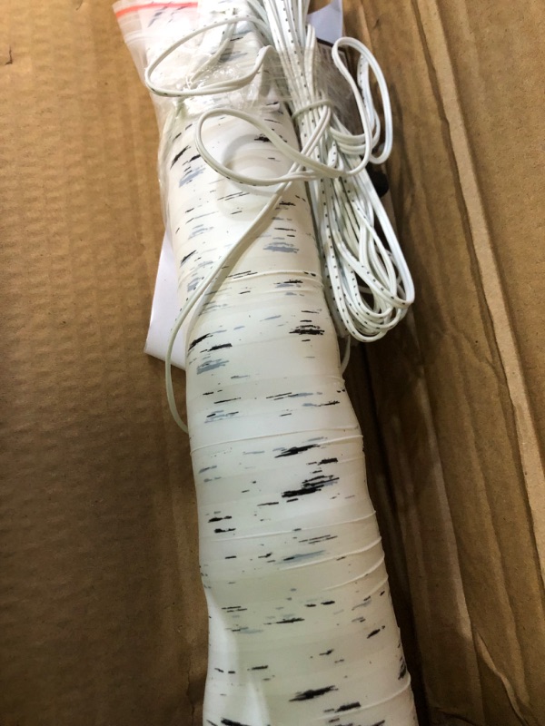 Photo 1 of IJG Lighted Birch Tree with Timer, 5FT 560 LED Warm White Lights with Twinkle Lights, LED Lighted Tree for Indoor Outdoor Home Room Wedding Party Christmas Decorations 5FT Christmas birch tree