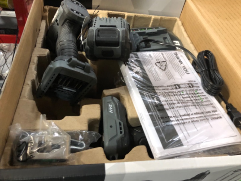 Photo 4 of **missing item**Flex FXM201-2A 2-Tool 24-Volt Brushless Power Tool Combo Kit with Soft Case (2-Batteries Included and Charger Included)