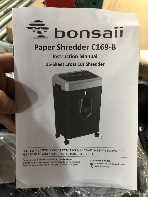 Photo 1 of Bonsaii 15-Sheet Office Paper Shredder