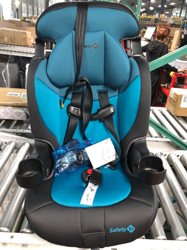 Photo 1 of *USED AN DIRTY / SEE PHOTOS* Safety 1st Grand 2-in-1 Booster Car Seat, Forward-Facing with Harness, 30-65 pounds and Belt-Positioning Booster, 40-120 pounds, Capri Teal