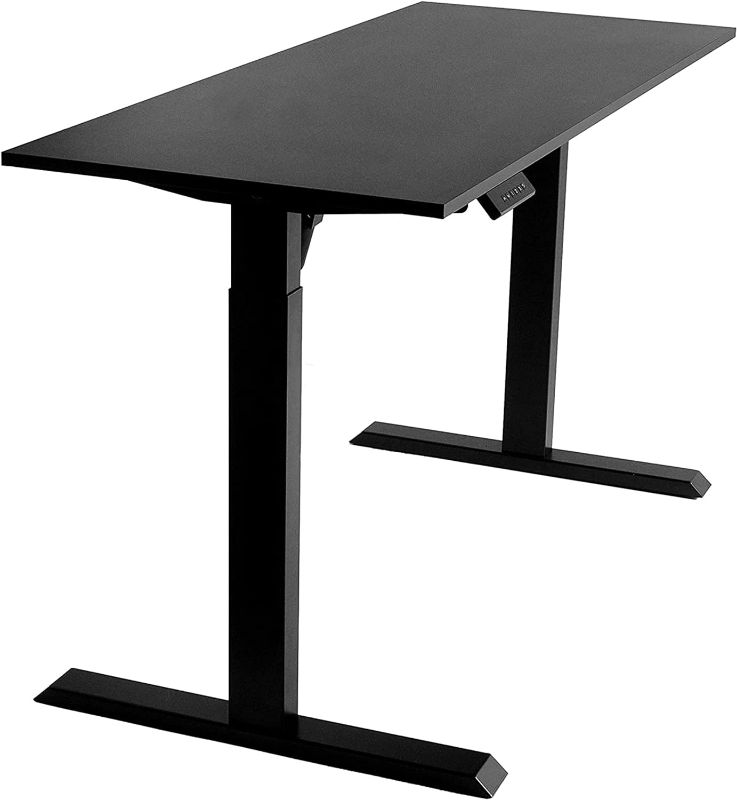 Photo 1 of (USED AND JUST TABLE) TechOrbits Electric Standing MDF Table Top 60 Inch - Black **TABLE ONLY**