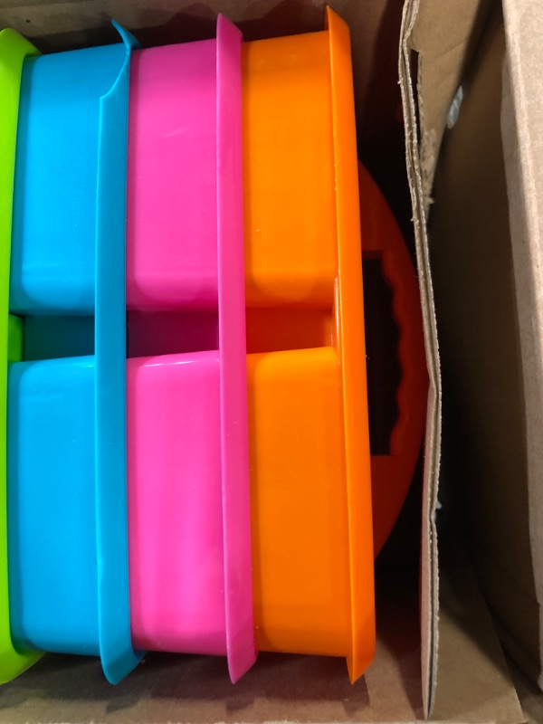 Photo 4 of Assorted Bright Colors Portable Plastic Storage Caddy 6-Pack for Classrooms, Kids Room, and Office Organization