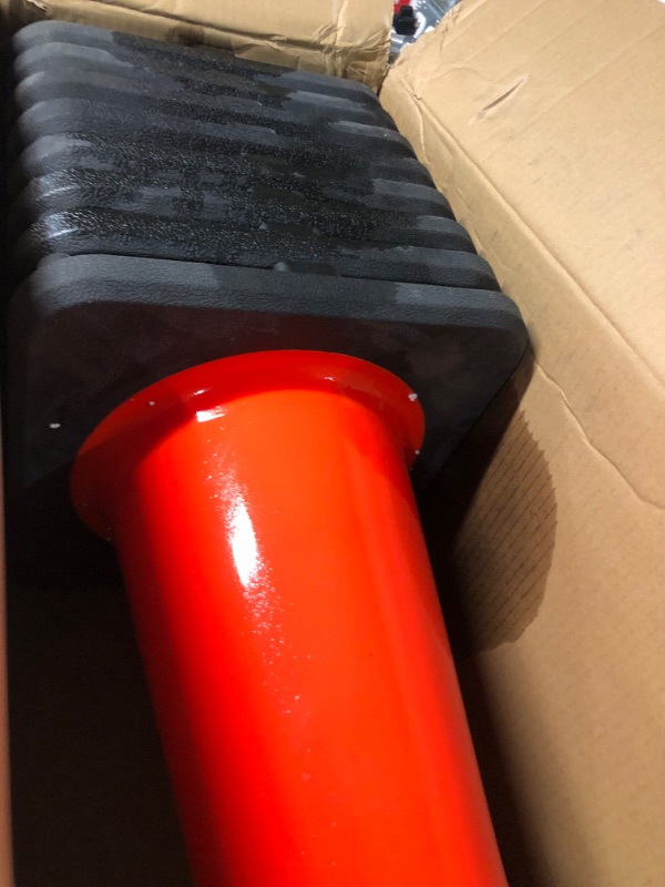 Photo 3 of (8 Cones) BESEA 28” inch Orange PVC Traffic Cones, Black Base 