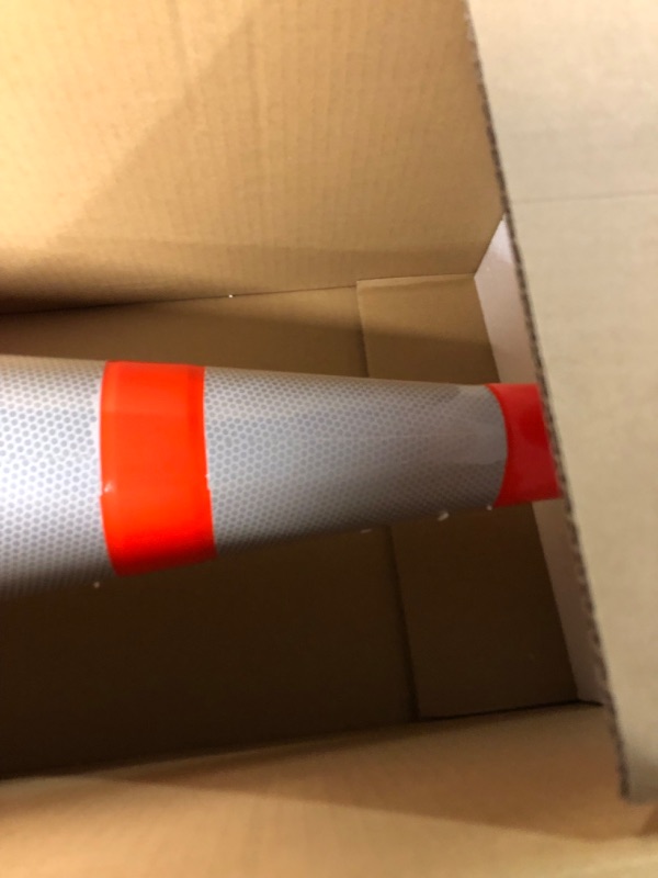 Photo 2 of (8 Cones) BESEA 28” inch Orange PVC Traffic Cones, Black Base 