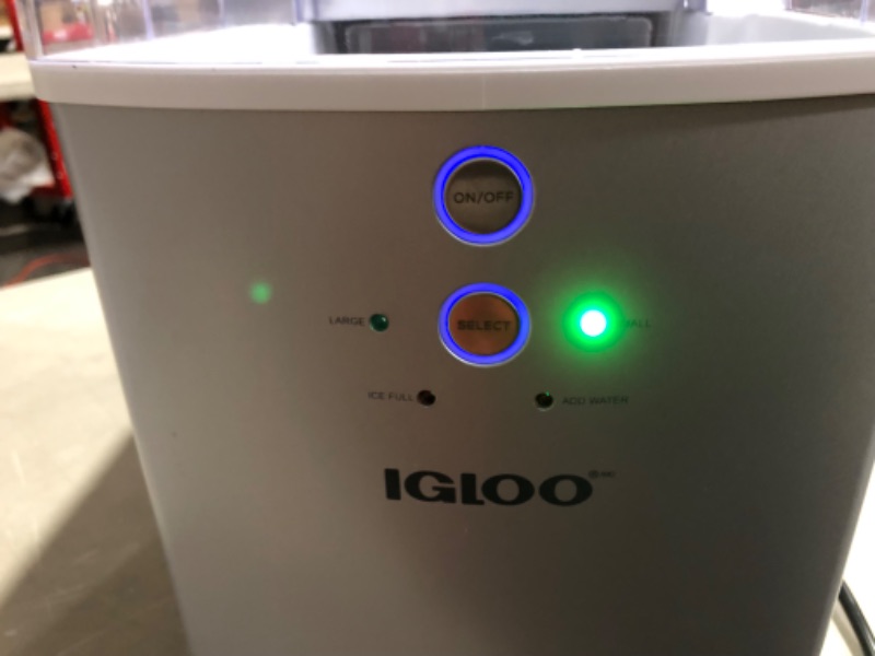 Photo 7 of ***POWERS ON - UNABLE TO TEST FURTHER***
Igloo Premium Countertop Ice Maker Machine