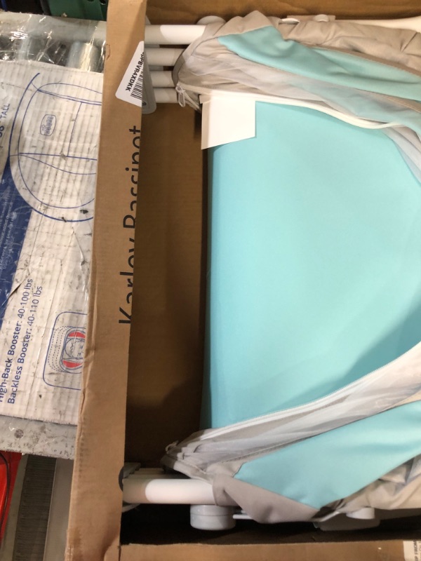 Photo 3 of Dream On Me Karley Bassinet in Blue/Grey