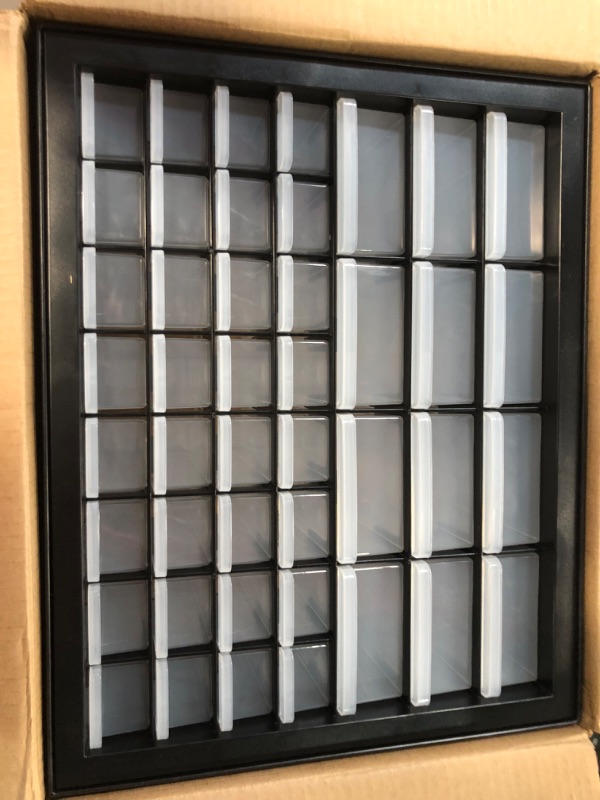 Photo 2 of * used item * minor damage * 
IRIS USA 44 Drawer Stackable Storage Cabinet for Hardware Crafts and Toys, 19.5-Inch W x 7-Inch D x 15.5-Inch H, Black 