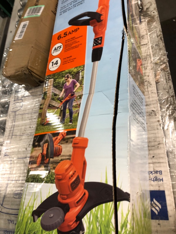 Photo 4 of *see photos* BLACK+DECKER String Trimmer with Auto Feed, Electric, 6.5-Amp, 14-Inch (BESTA510)