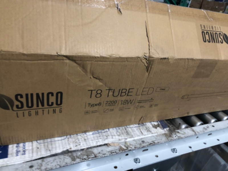 Photo 4 of Sunco Lighting 30 Pack T8 LED 4FT Tube Light Bulbs