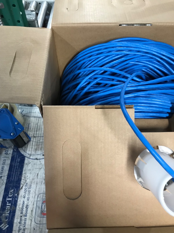 Photo 4 of CAT6 Plenum (CMP) Cable 1000FT | Network Analyzer Test Passed | 23AWG 4Pair, Solid 550MHz Network Cable 10Gigabit UTP