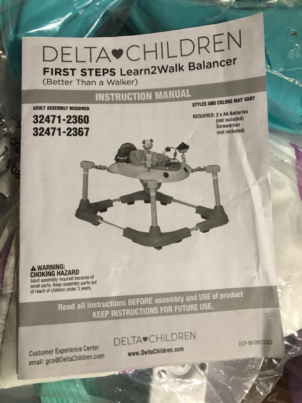 Photo 8 of *See Notes* Delta Children Learn2Walk Balancer Baby Walker Purple Ocean Adventure