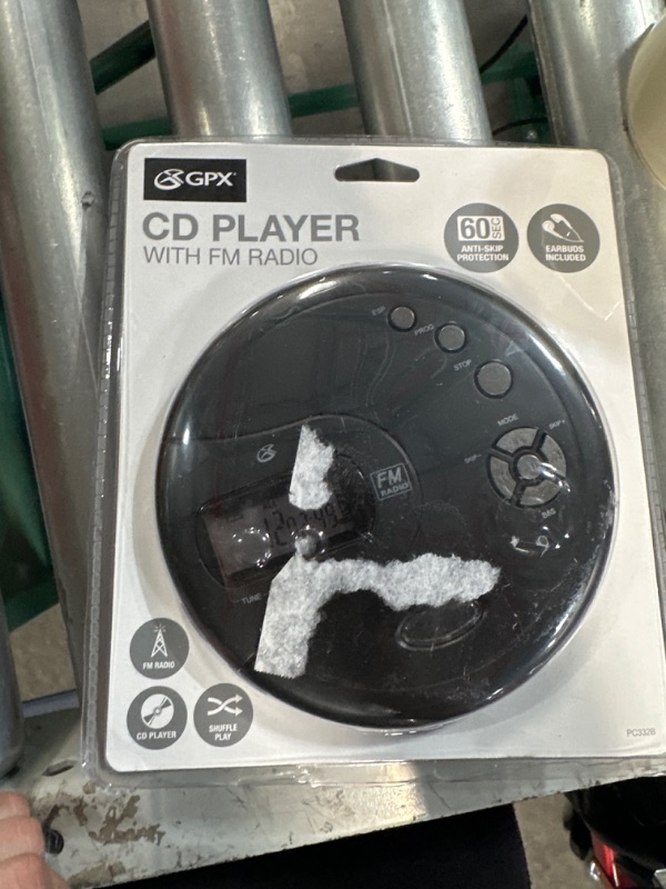 Photo 2 of GPX PC332B Portable CD Player with Anti-Skip Protection - Black