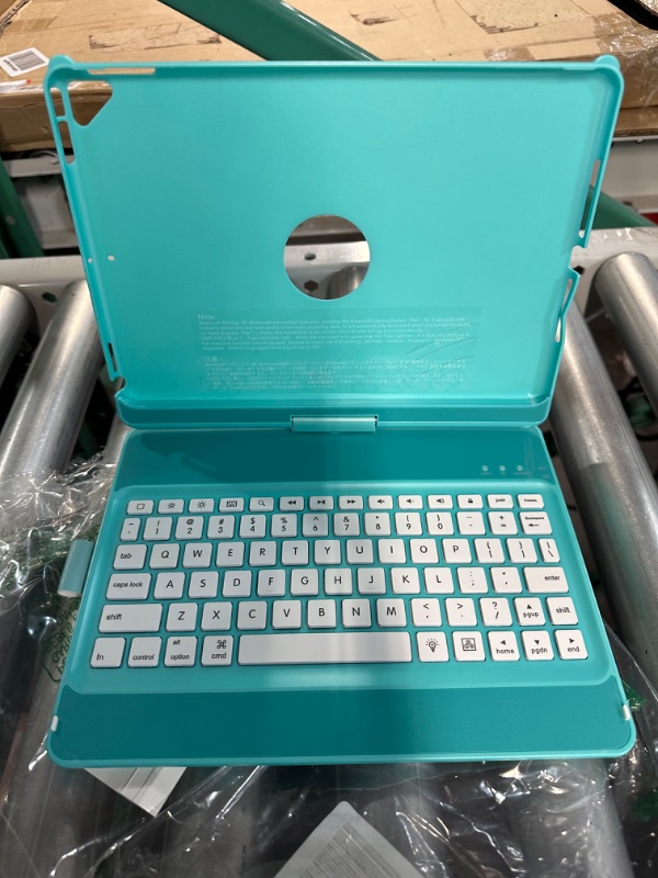 Photo 2 of MMK Keyboard Case for iPad 10.2 inch- Lake Blue