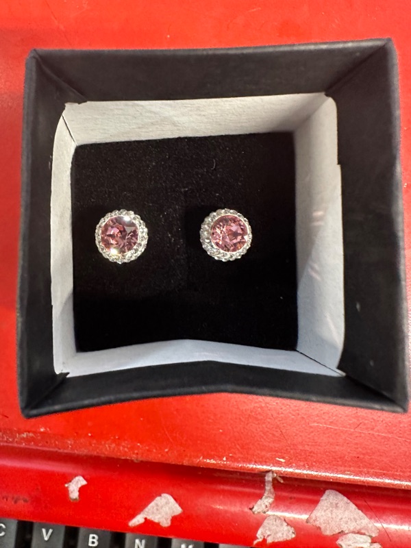 Photo 2 of Cubic Zirconia Earrings Studs, CZ Stud Earrings