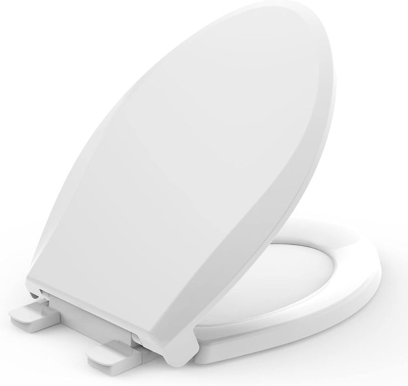 Photo 1 of    PROJECT SOURCE ELONGATED TOILET SEAT