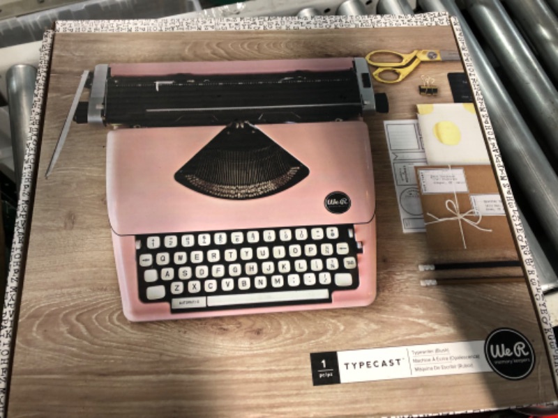 Photo 5 of We R Memory Keepers 0718813102971 Typewriter Typecast-Pink