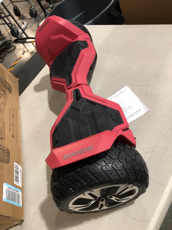 Photo 6 of *PARTS ONLY* Gyroor Warrior 8.5 " All Terrain Hoverboard with Bluetooth Speakers and LED Lights, UL2272 Certified -Red