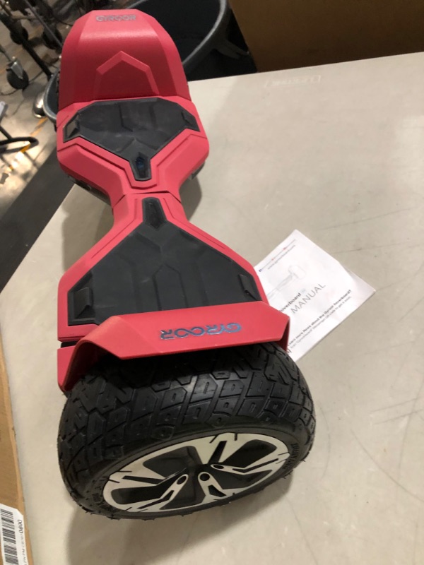 Photo 2 of *PARTS ONLY* Gyroor Warrior 8.5 " All Terrain Hoverboard with Bluetooth Speakers and LED Lights, UL2272 Certified -Red