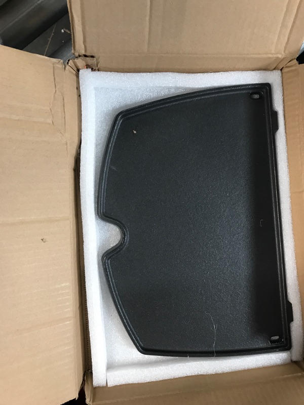 Photo 2 of 6558 Cast Iron Griddle for Weber Q100 Q120 Q140 Q1000 Q1200 Q1400 Series Gas Grills, 12.6 x 8.6 inch Cooking Plate for weber q1200 liquid propane grill Replacement Parts