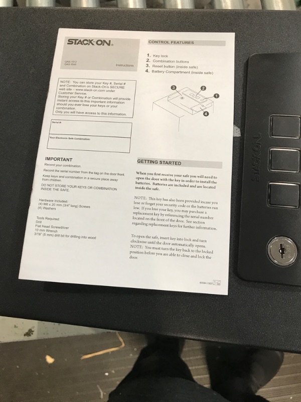 Photo 3 of YTSAFECO Gun Safe with Electronic Keypad - Quick Access Pistol Induction Light, Pop-Open Door, Mute Mode Steel Box for Valuables, Gun, Ammunition Storage 10 x 12 x 7.9Inchs, Black 12 x 10 x 7.9Inchs